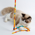 Jouets pour les chats Interactive Cat Product Dancer Bâton Jouet Rainbow Plush Wand Cat Teaser